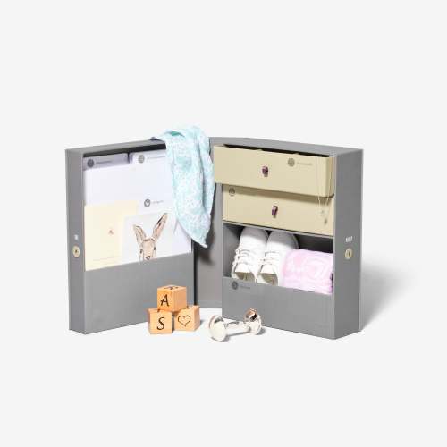 Baby Vault Keepsake Box - Slate