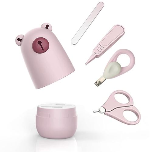 Baby nail clippers set, baby manicure set and pedicure set with cute case. Baby grooming gift set for newborns, infants and toddlers
