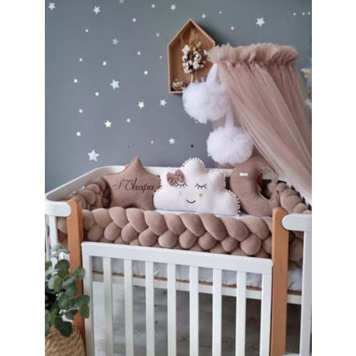 Personalized baby bedding set light blush – KariStudio