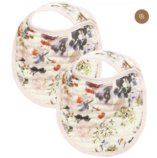 Cloud Muslin™ Bib 2 Pack - Nellie/Blush