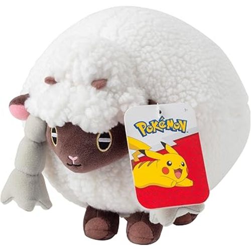 Pokémon 8" Wooloo Plush - Sword and Shield - Officially Licensed - Authentic Soft Stuffed Animal Toy Sheep Figure - Gift for Kids, Boys, Girls - 2+