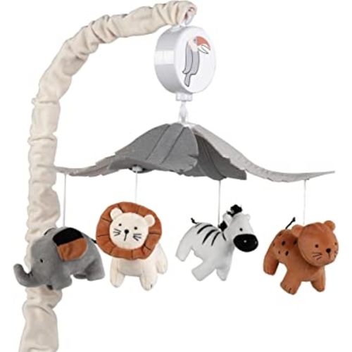 Lambs & Ivy Jungle Musical Baby Crib Mobile 718018 Multicolor