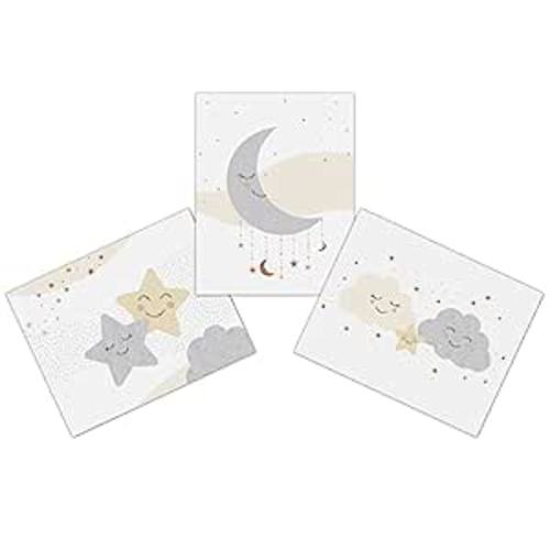 Amazon.com: Lambs & Ivy Goodnight Moon 3-Piece Unframed Nursery/Child Wall Art 11” X 14” : Home & Kitchen