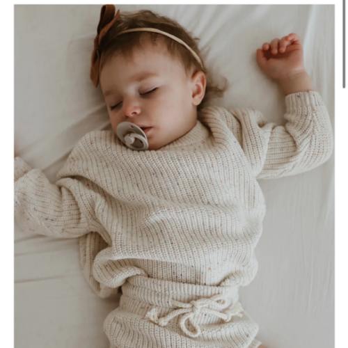 Speckled Chunky Knit Sweater - Ecru – Purely Little