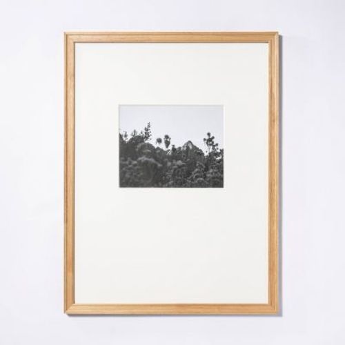 18" X 24" Matted To 8" X 10" Gallery Frame Natural Wood - Threshold™ Designed With Studio Mcgee: Beveled Acid-free Mat