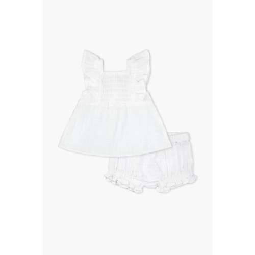 Two-Piece Gauze Smocked Set - Organic Baby, Toddler, & Kids Clothes - Monica + Andy