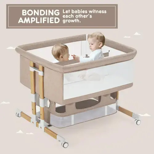 HARPPA DuoHarbor | Twins Bassinet for Baby