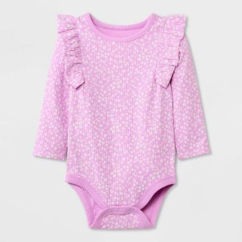 Baby Girls' Ruffle Bodysuit - Cat & Jack™ Purple