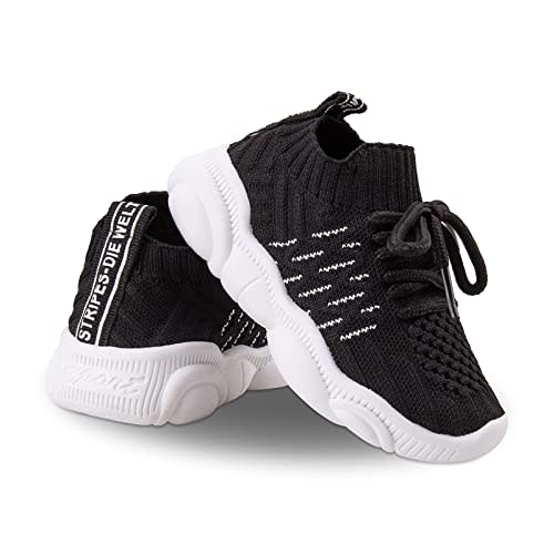 Toddler Baby Girls Boys Tennis White Walking Barefoot Slip on Shoes 18-24 Months Size 5 Wide Toe Box Summer Soft Sole Flexible Dinosaur Cheer Shoes Breathable Outdoor Soccer Rubber Sneakers