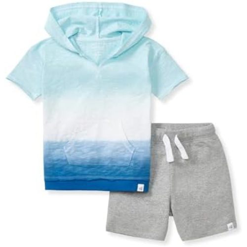 Burt's Bees Baby baby-boys Short Sleeve Shirt and Pant Set, Top & Bottom Outfit, 100% Organic Cotton