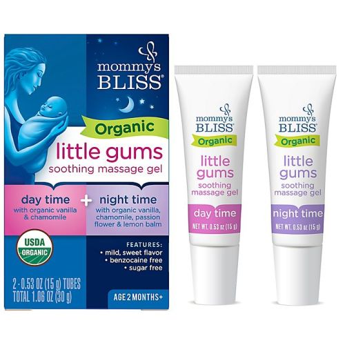 Mommy's Bliss® 2-Count Daytime and Nighttime Organic Little Gums Soothing Massage Gel