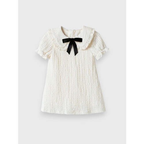 Baby Girl Peter Pan Collar Bow Dress