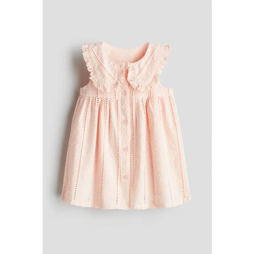 EMBROIDERED-DETAIL COTTON DRESS