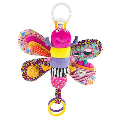 Lamaze Fifi the Firefly Clip On Car Seat and Stroller Toy - Soft Baby Hanging Toys - Baby Crinkle Toys with High Contrast Colors - Baby Travel Toys Ages 0 Months and Up