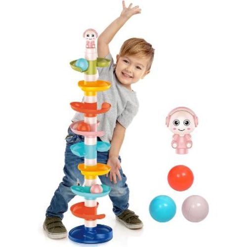 Fun Little Toys 9-Tier Ball Drop Tower, Development Educational Activities Toy Birthday Gift