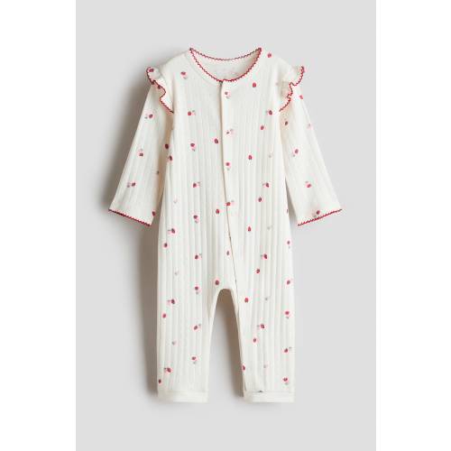 COTTON POINTELLE PAJAMA JUMPSUIT