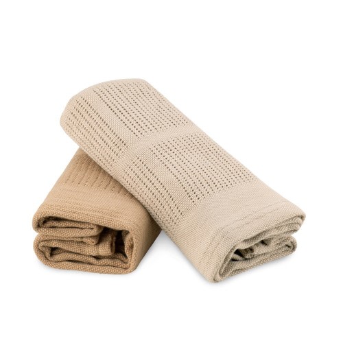 Little Bamboo Cellular Blanket 2 Pack Iced Coffee