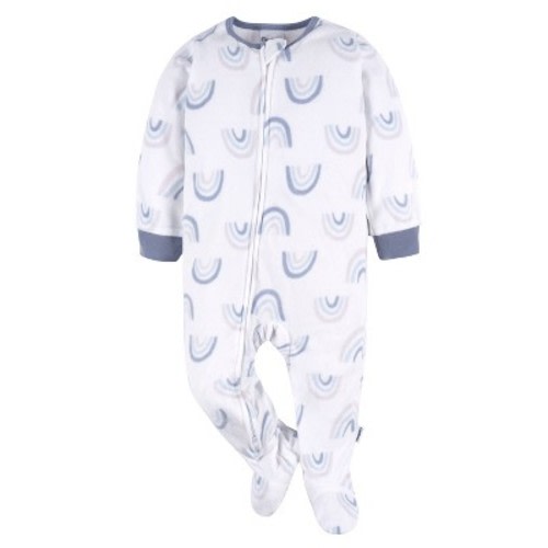Gerber Baby & Toddler Girls' Blanket Sleeper, 2-Pack, Color: Purple rainbows, Size: 3-6m