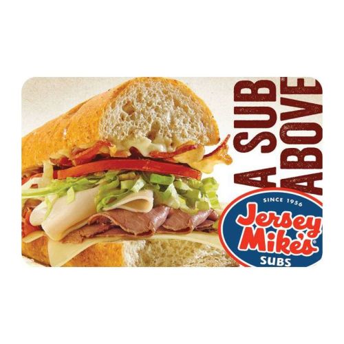 Jersey Mike's Sub Gift Card $25 (Email Delivery)