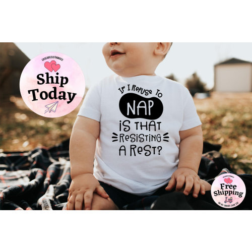 I Refuse To Nap Is That Resisting A Rest Baby Onesie® , Funny Police Baby Onesie®, Funny Baby Onesie®, Funny Baby Clothes, Funny Bodysuit
