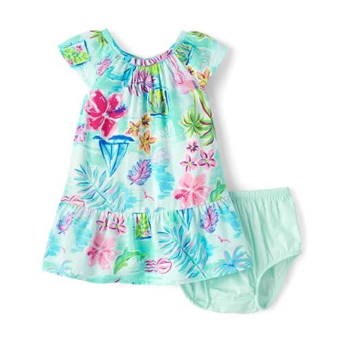 The Children's Place Baby Girls' and Toddler Short Sleeve Casual Dresses