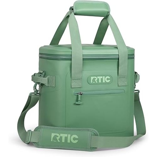 RTIC Ultra-Tough Soft Cooler 20 Can, Insulated Bag Portable Ice Chest Box for Lunch, Beach, Drink, Beverage, Travel, Camping, Picnic, Car, Trips, Floating Cooler Leak-Proof with Zipper