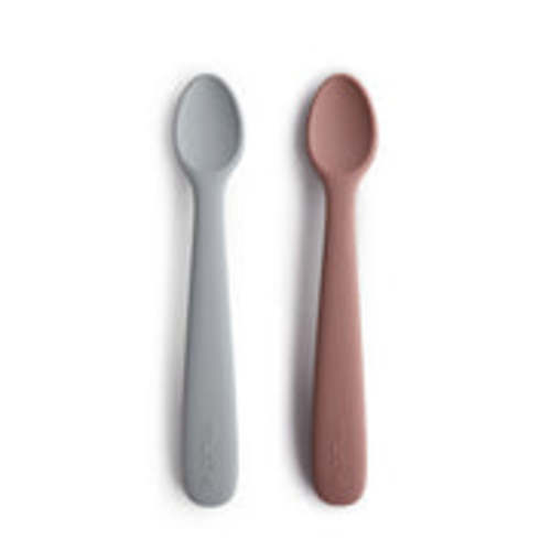 Mushie Baby Silicone Feeding Spoons 2-Pack