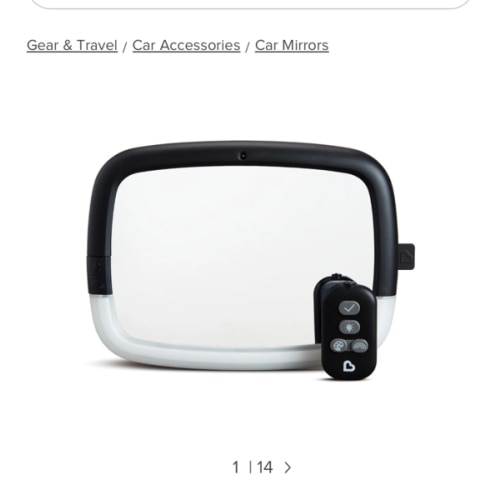 Night Light Baby In Sight Pivoting Car Mirror - Infant and Baby Products | Munchkin