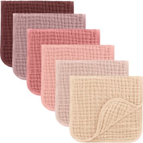 Muslin Burp Cloths - Pack of 6