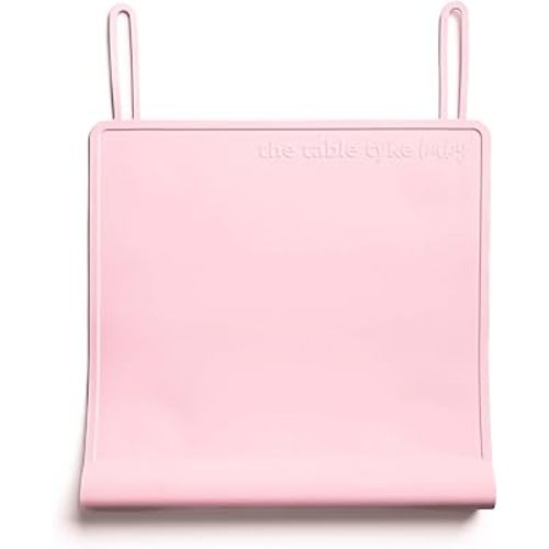 The Table Tyke Silicone Suction Placemat | Teething Edge Bumper/Spill Stopper | Dishwasher Safe, Travel Ready, Fits Highchairs | Suction Cup Activity Mat for Babies & Toddlers | BPA Free (Ballet Pink)