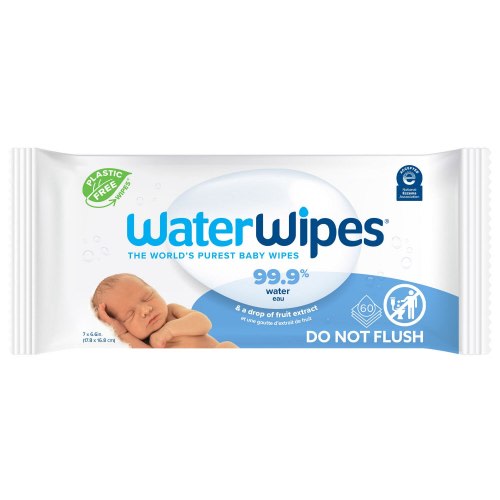 WaterWipes Sensitive+ 3-in-1 Newborn & Baby Wipes, 99.9% Water Based, 60, 240