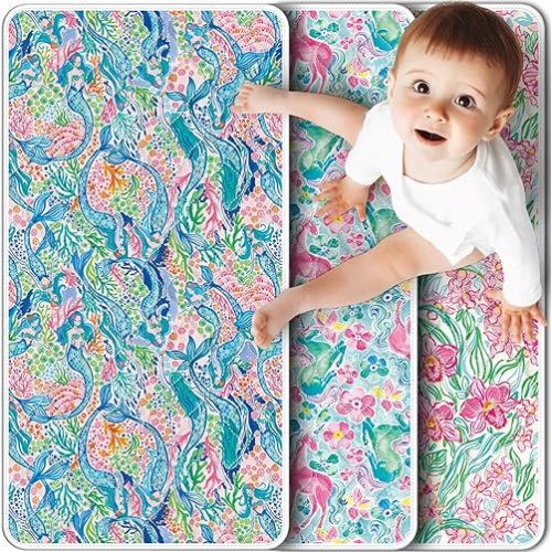 Portable Diaper Changing Pad Viscose from Bamboo 3 Pack, Foldable Waterproof Baby Changing Mat, Absorbent Machine Washable Diaper Bag Travel Essential, Newborn Baby Changer, 27.5x14
