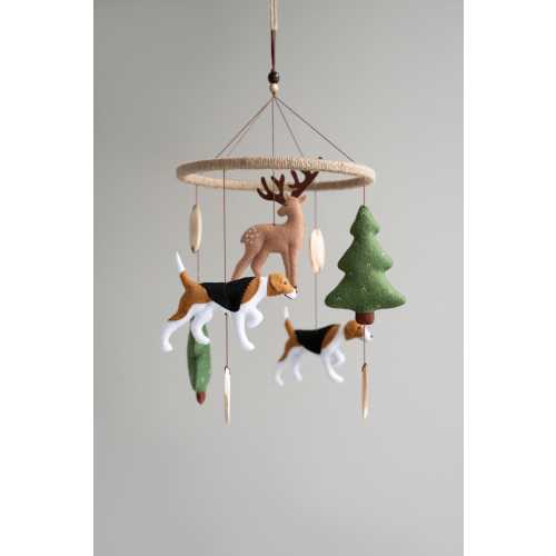 Baby mobile for hunting nursery, woodland nursery decor, custom crib mobile, new baby gift