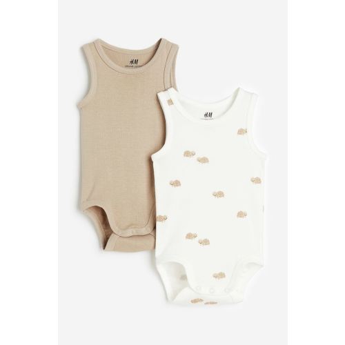 2-pack Sleeveless Cotton Bodysuits