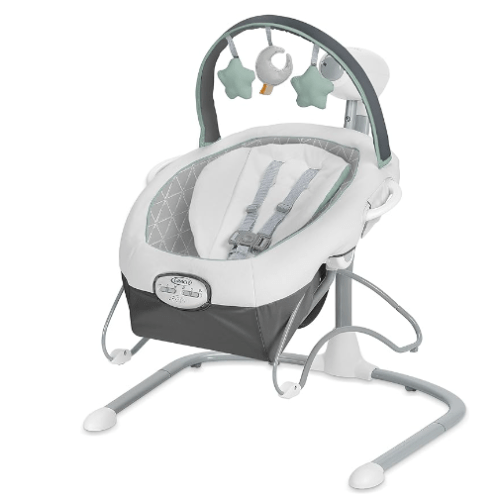 Graco Soothe 'n Sway LX Baby Swing with Portable Bouncer - Derby