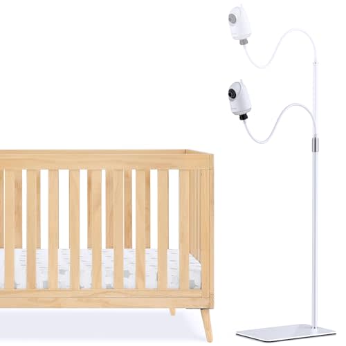 bonoch Baby Monitor Mount Floor Stand Holder - 61" Adjustable Height Monitor Camera Floor Stand, 360° Rotatable Joint, Flexible Twist Arm, Compactible Baby Monitor Only