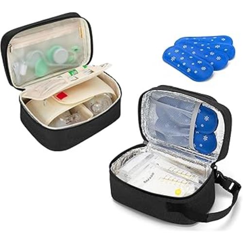 BAFASO Wearable Breast Pump Bag with Insulated Breastmilk Cooler Bag
