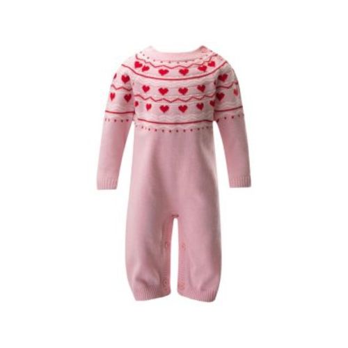 Girls' Heart Knit Playsuit - Baby