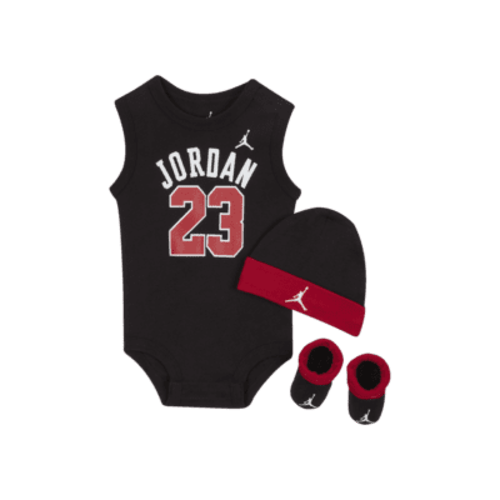 Jordan Jumpman Baby Bodysuit, Beanie and Booties Set