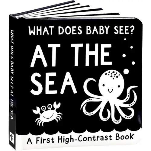 What Does Baby See? - At The Sea (A High Contrast Board Book, Padded)