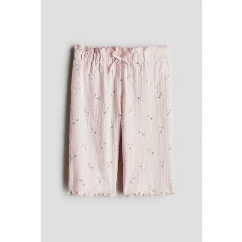 TEXTURED COTTON PANTS