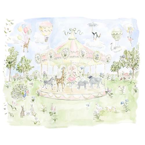 Zoo Carousel Print