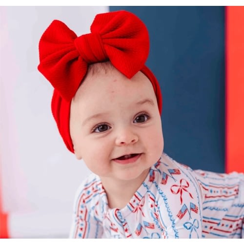 Red Biggie Bow
