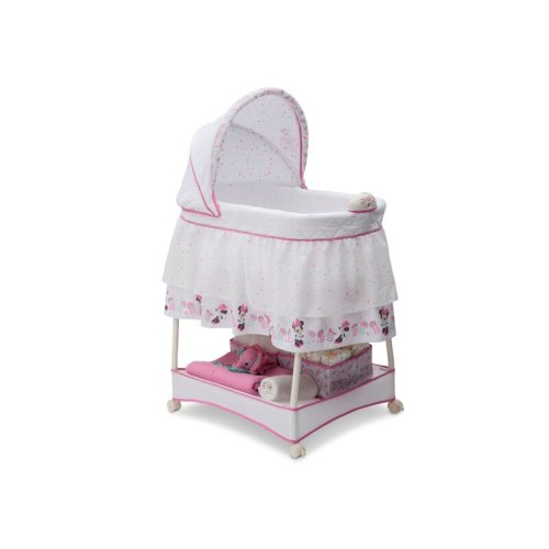 Delta Children Disney Minnie Mouse Boutique Rocking Bassinet with Bedding & Reviews | Wayfair