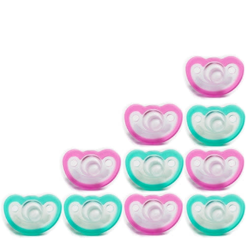 JollyPop 10 Pack Newborn Teal-Pink