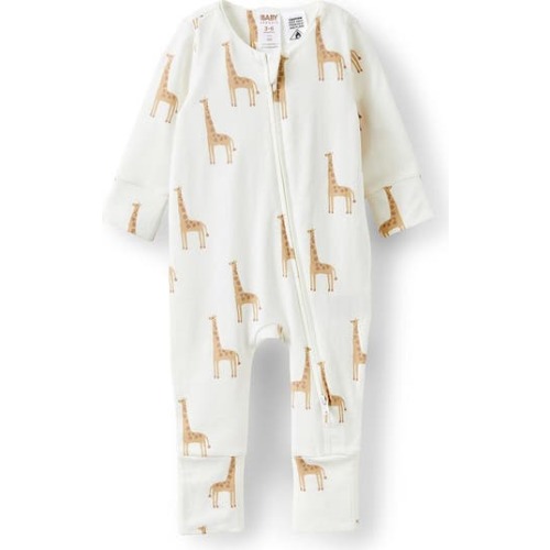 The Billie Long Sleeve Zip Romper, 6-9M
