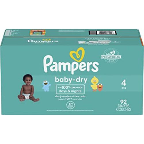 Pampers Baby Dry Diapers Size 4 92 Count