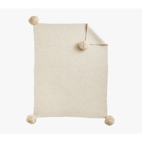 Bobble Pom-Pom Baby Blanket | Pottery Barn Kids
