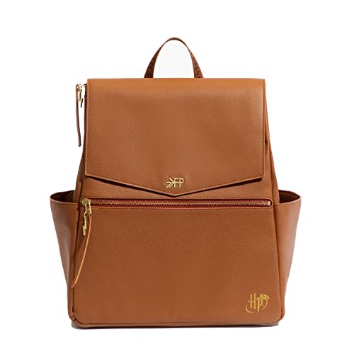 Freshly Picked Classic II Diaper Bag Backpack, Wipeable Vegan Leather With Changing Pad (Harry Potter V2)