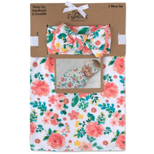 Baby Essentials Rose Floral Swaddle Blanket